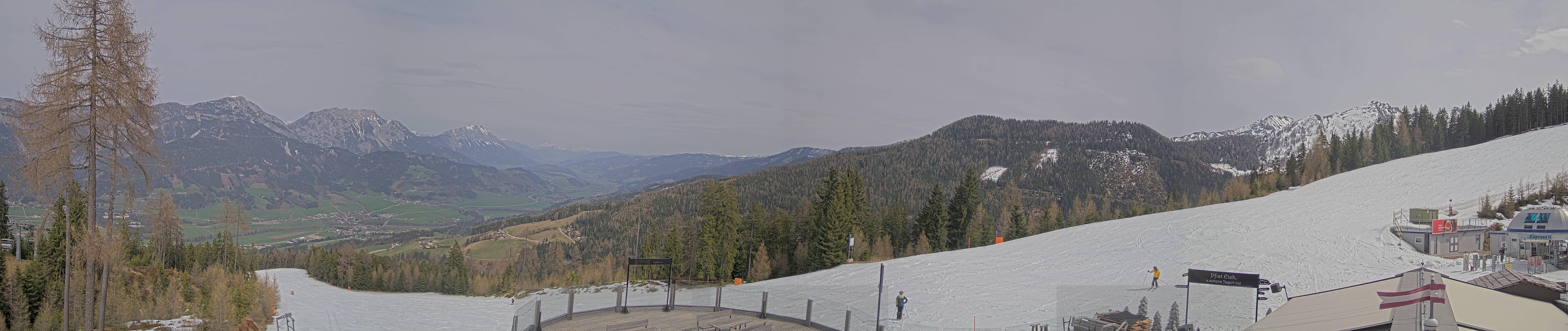 Archiv Foto Webcam Hauser Kaibling - Blick ins Ennstal von der Knapplhütte