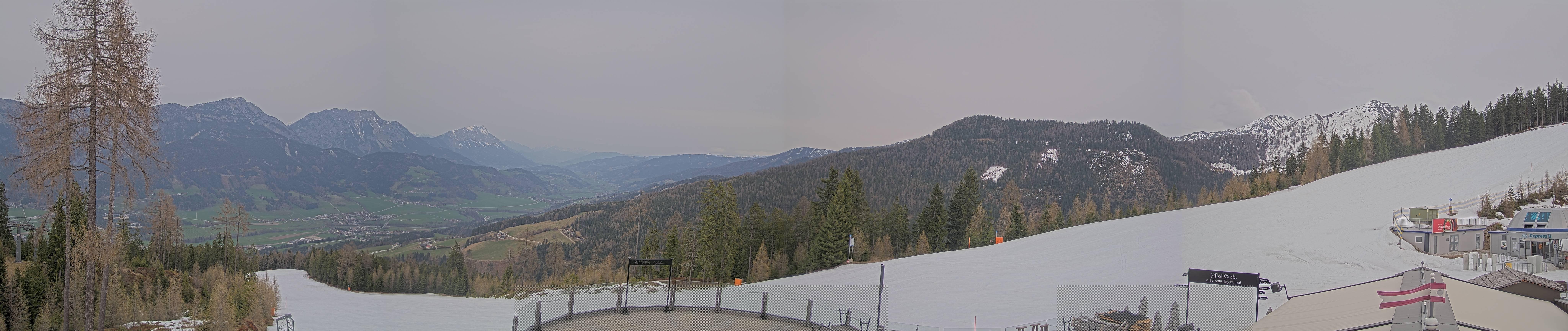 Archiv Foto Webcam Hauser Kaibling - Blick ins Ennstal von der Knapplhütte