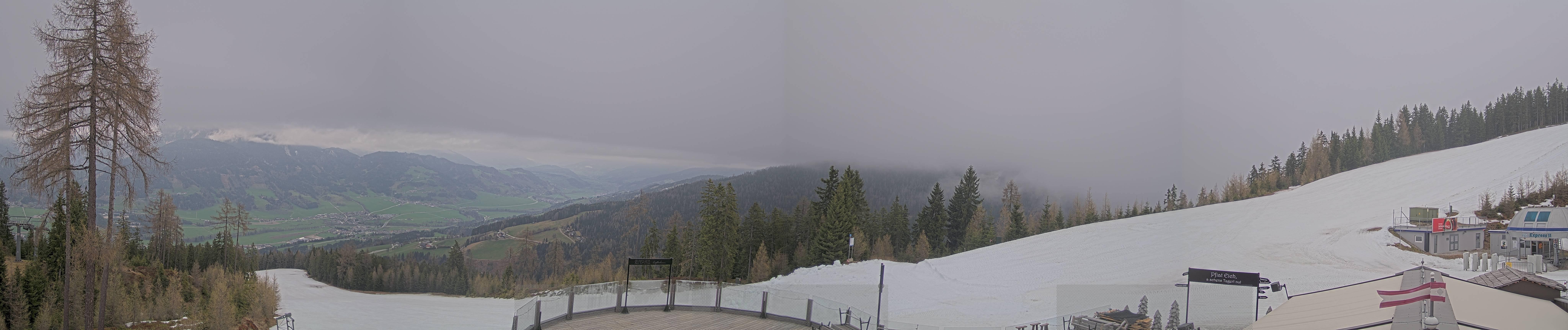 Archiv Foto Webcam Hauser Kaibling - Blick ins Ennstal von der Knapplhütte