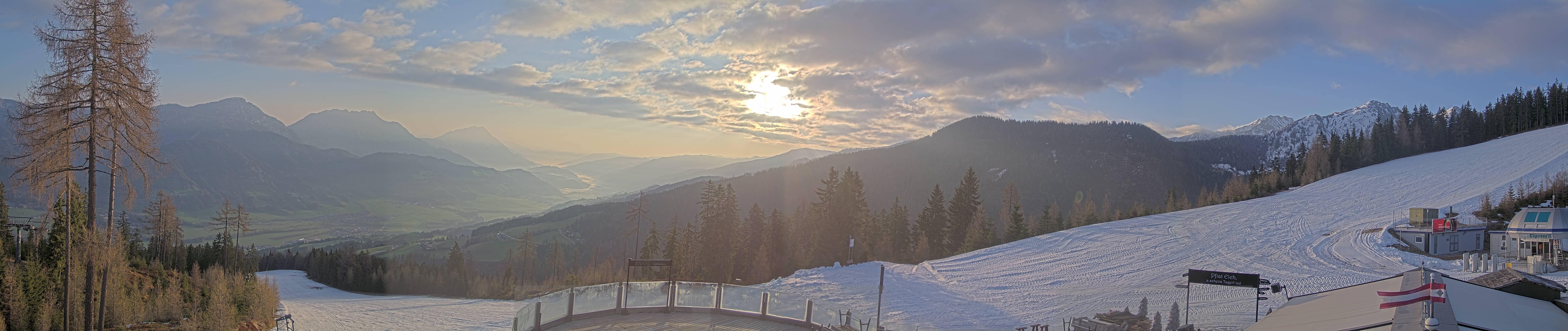 Archiv Foto Webcam Hauser Kaibling - Blick ins Ennstal von der Knapplhütte
