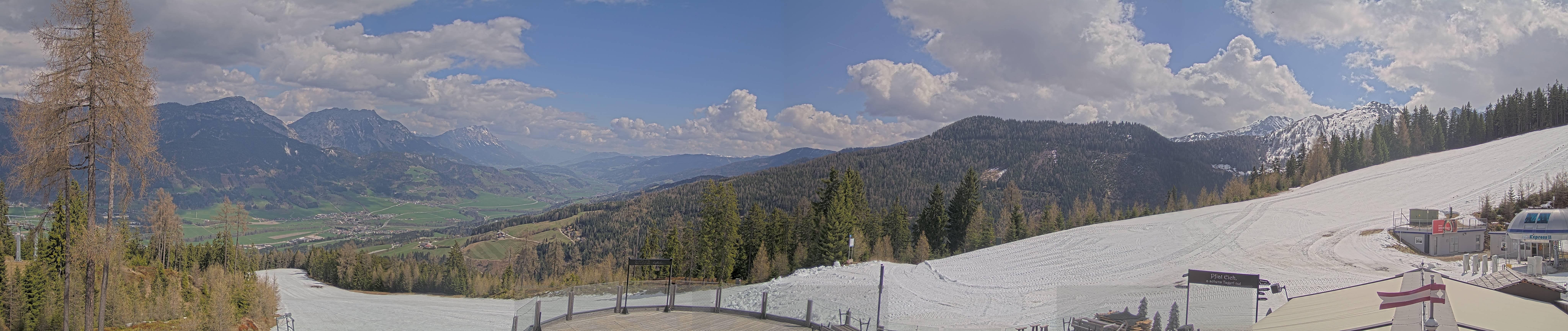 Archiv Foto Webcam Hauser Kaibling - Blick ins Ennstal von der Knapplhütte