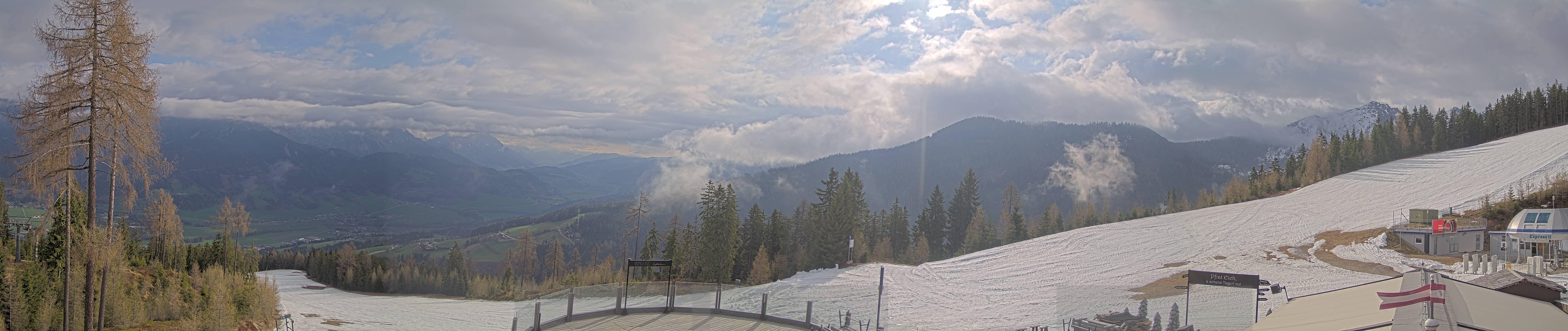 Archiv Foto Webcam Hauser Kaibling - Blick ins Ennstal von der Knapplhütte