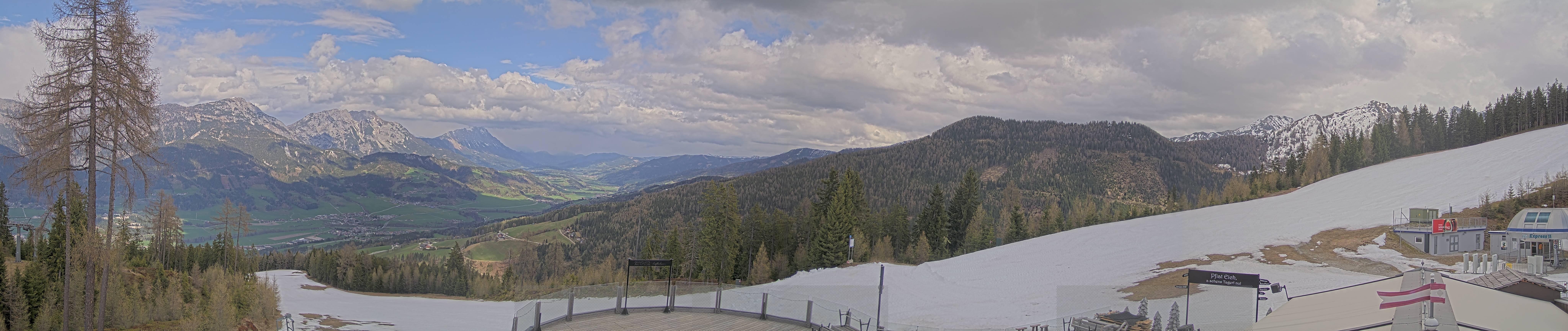 Archived image Webcam Hauser Kaibling - View towards valley Enns
