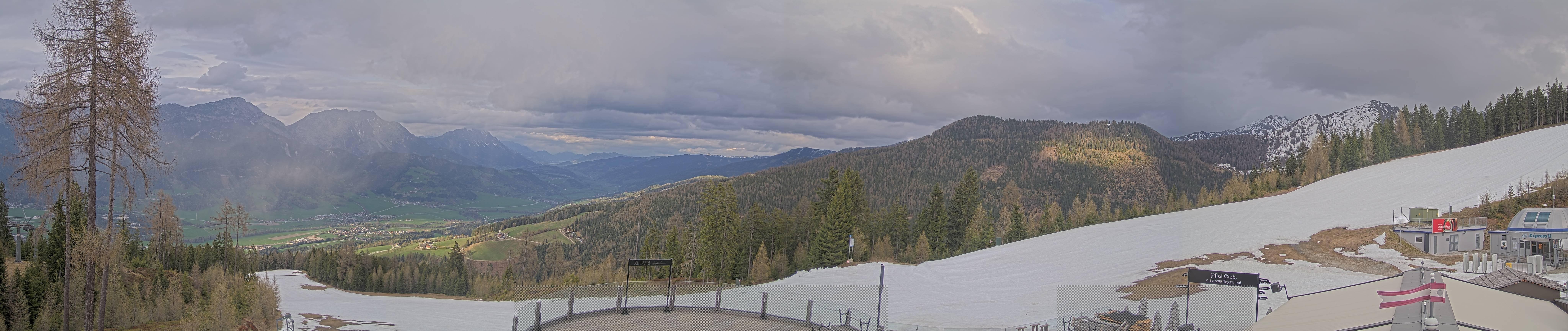 Archived image Webcam Hauser Kaibling - View towards valley Enns