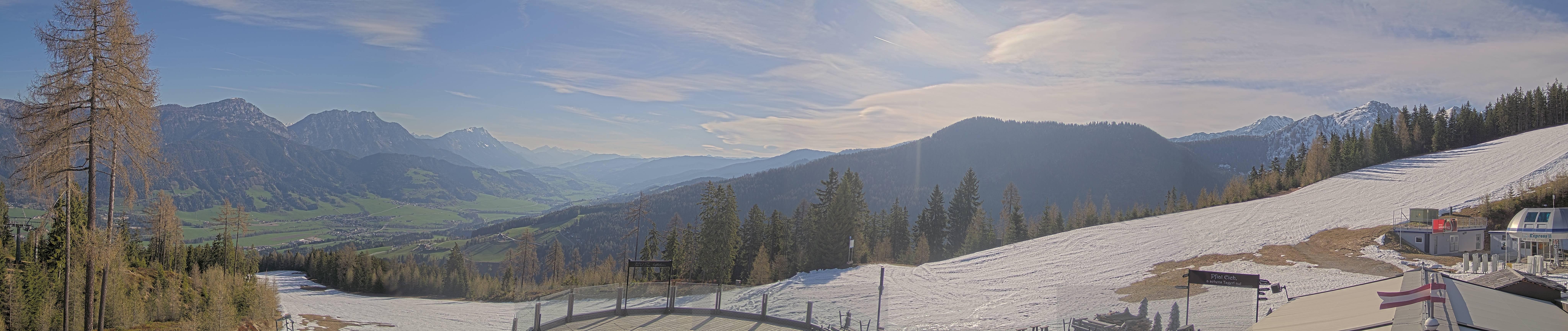 Archived image Webcam Hauser Kaibling - View towards valley Enns