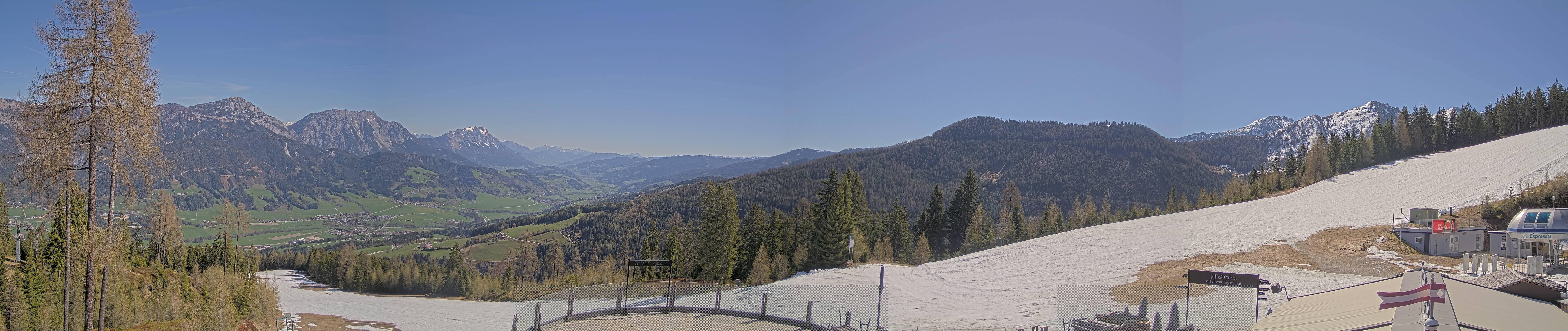 Archived image Webcam Hauser Kaibling - View towards valley Enns
