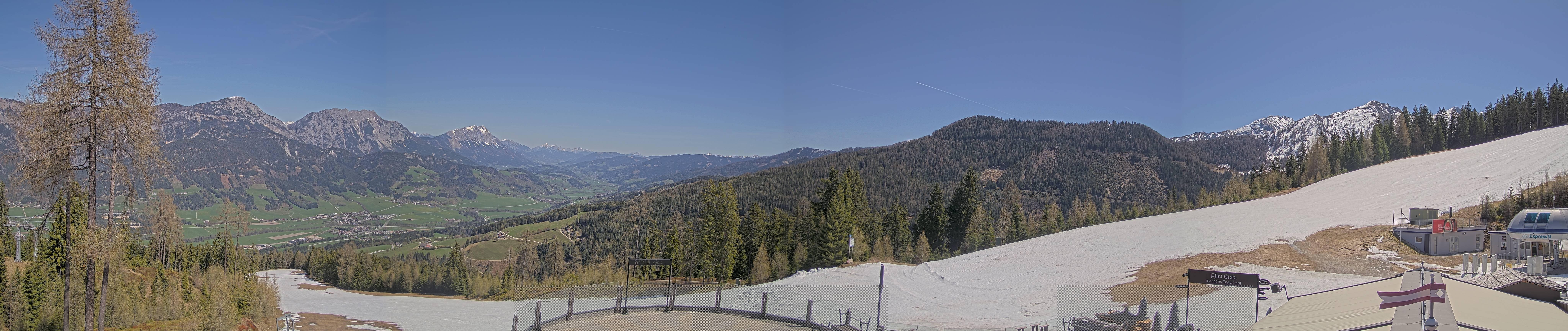 Archiv Foto Webcam Hauser Kaibling - Blick ins Ennstal von der Knapplhütte