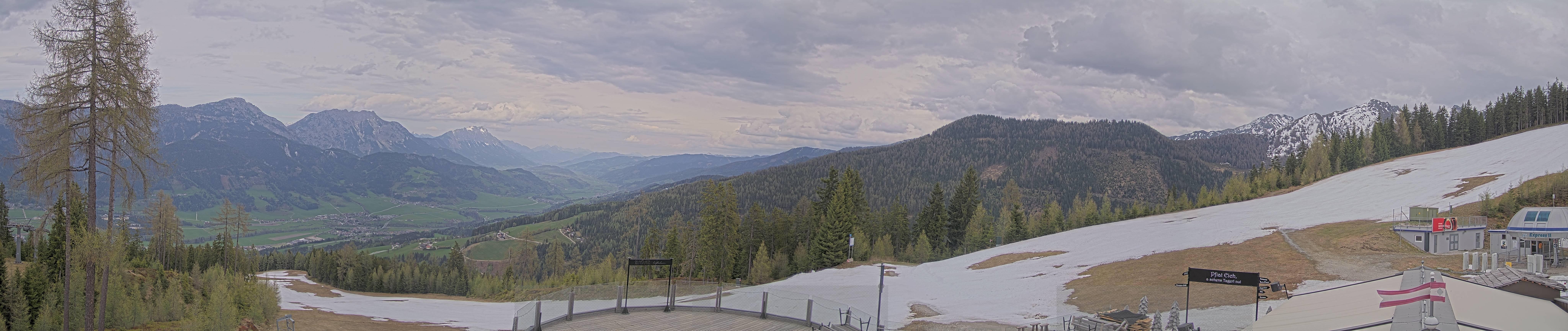 Archived image Webcam Hauser Kaibling - View towards valley Enns