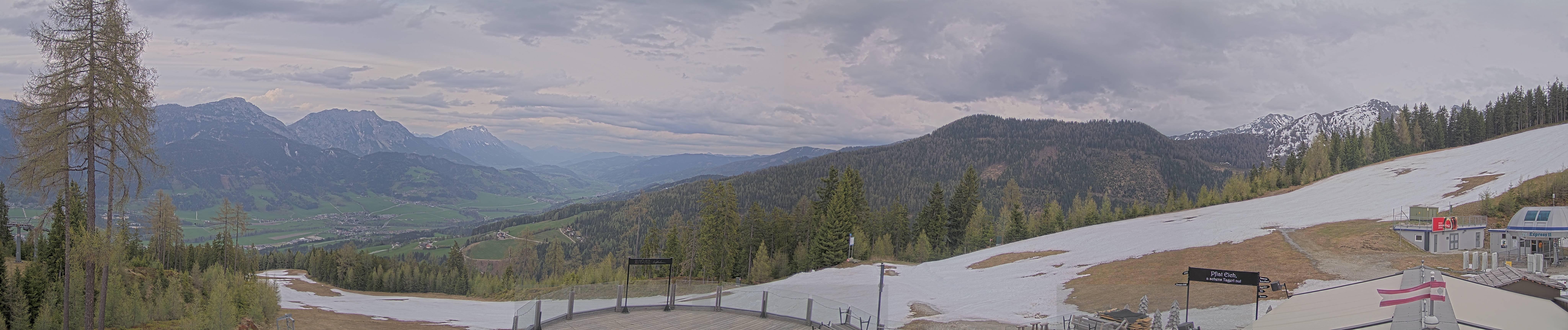 Archived image Webcam Hauser Kaibling - View towards valley Enns