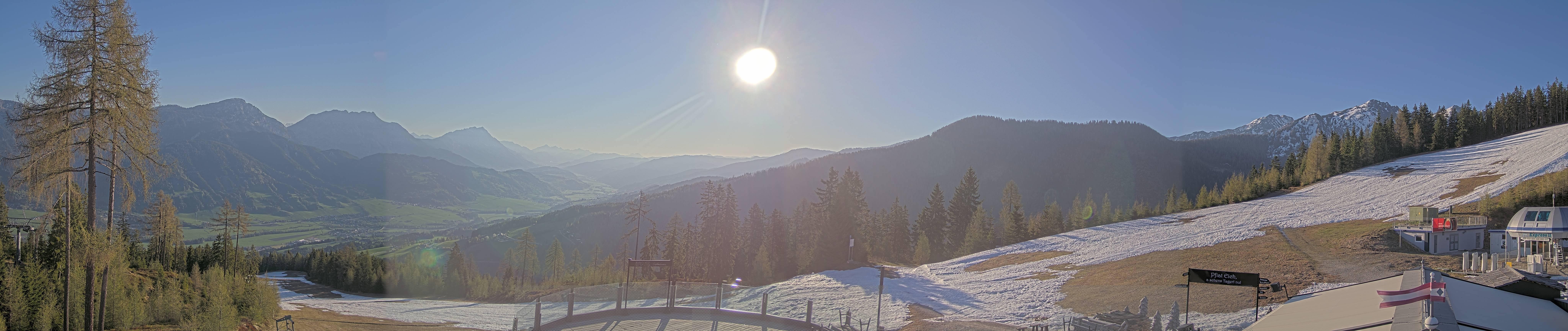 Archiv Foto Webcam Hauser Kaibling - Blick ins Ennstal von der Knapplhütte