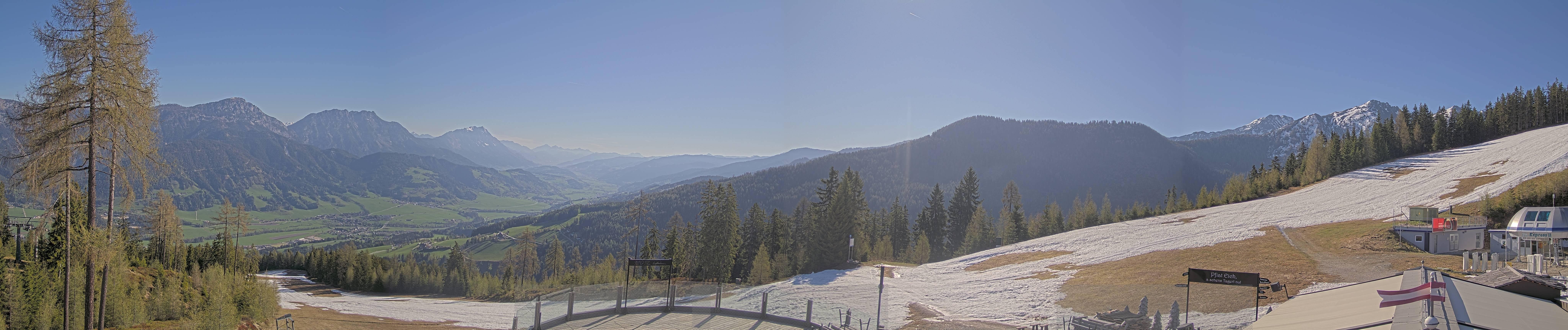 Archiv Foto Webcam Hauser Kaibling - Blick ins Ennstal von der Knapplhütte
