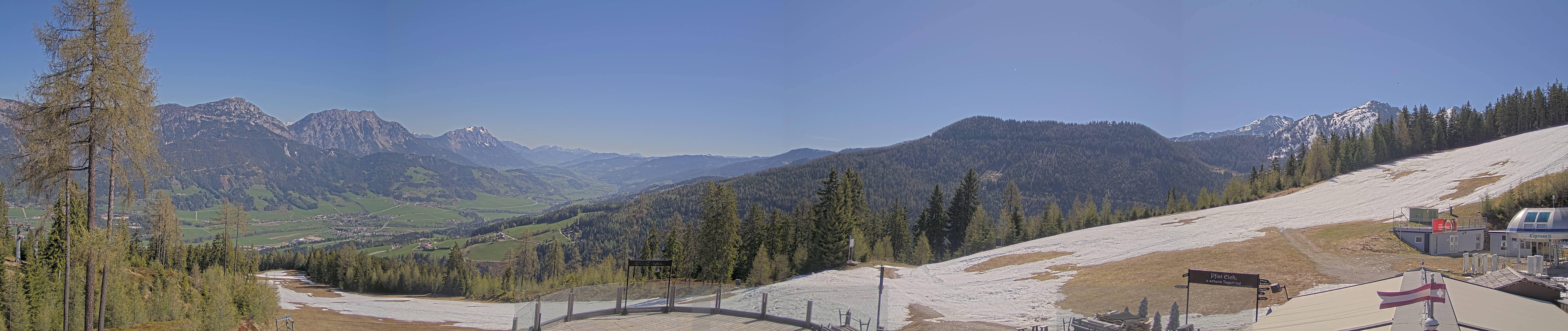 Archiv Foto Webcam Hauser Kaibling - Blick ins Ennstal von der Knapplhütte