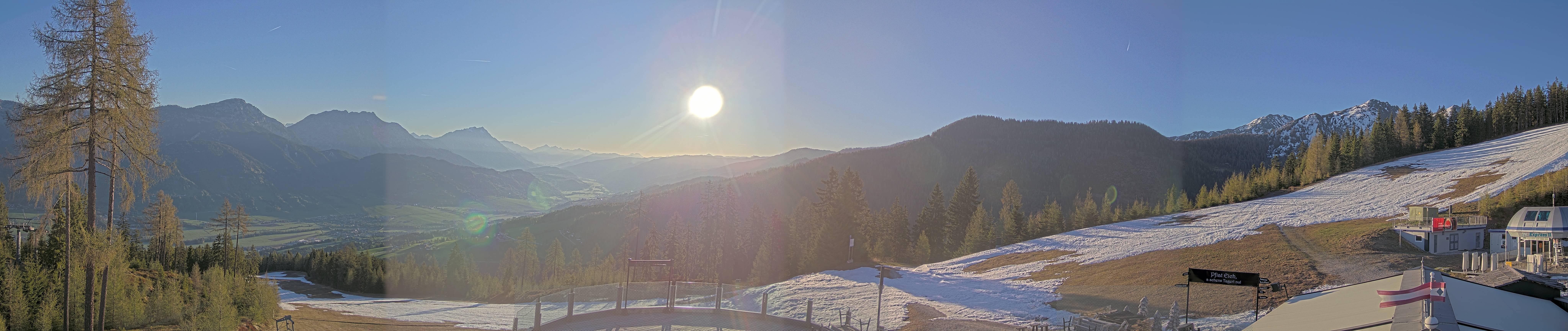 Archiv Foto Webcam Hauser Kaibling - Blick ins Ennstal von der Knapplhütte