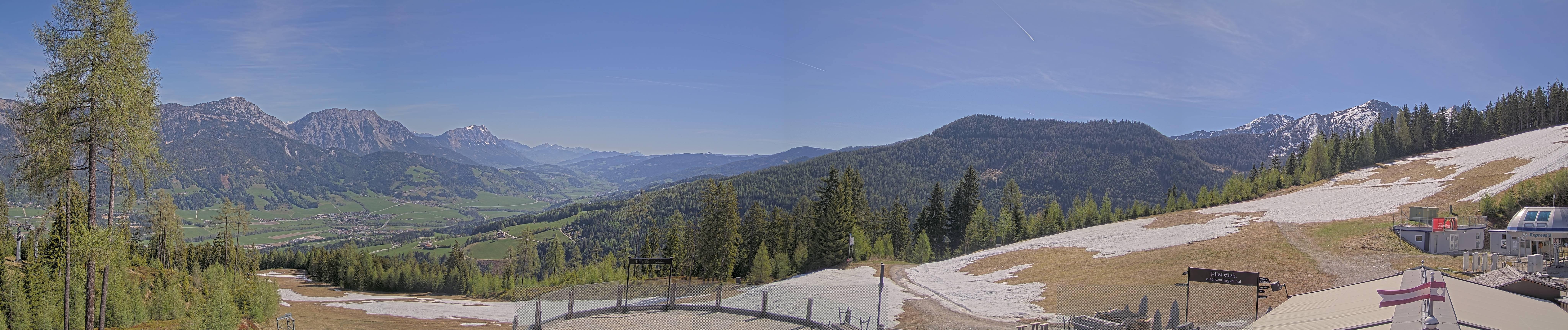 Archived image Webcam Hauser Kaibling - View towards valley Enns