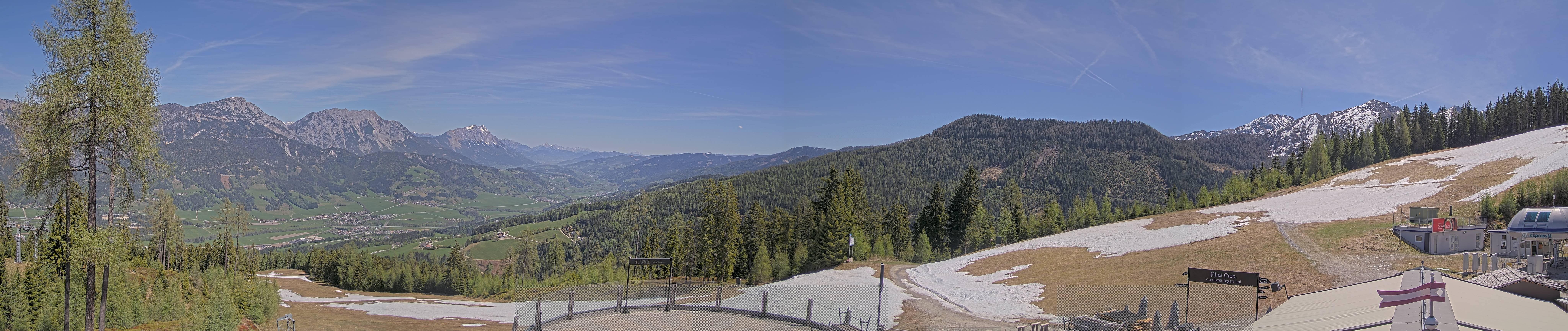 Archived image Webcam Hauser Kaibling - View towards valley Enns