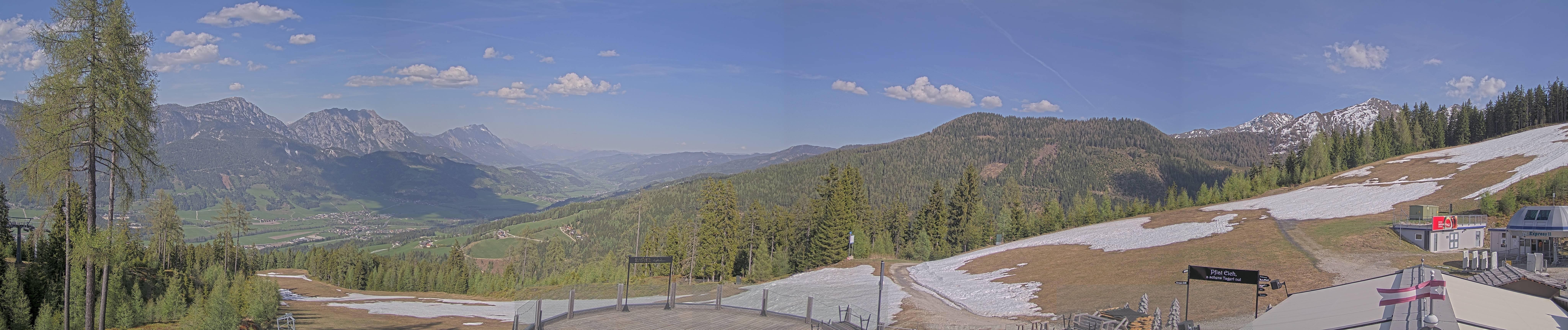 Archived image Webcam Hauser Kaibling - View towards valley Enns