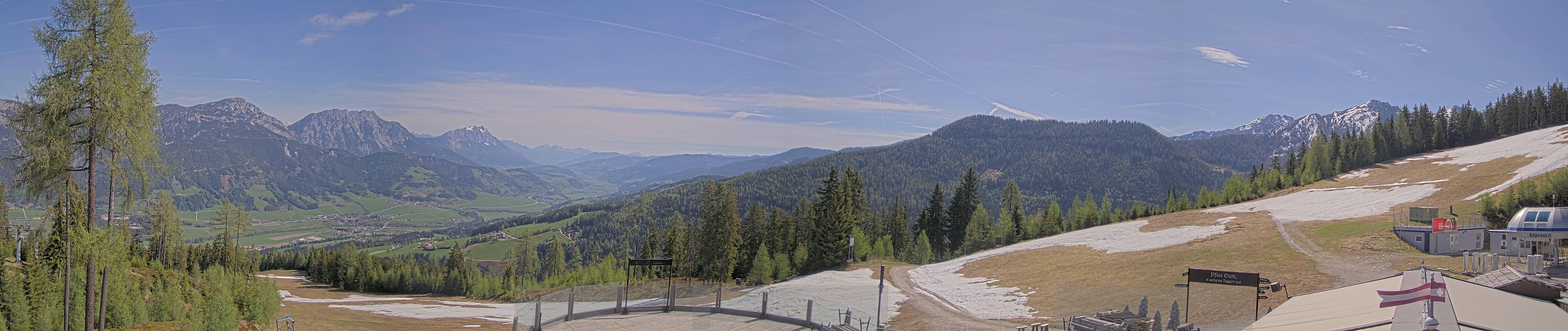 Archived image Webcam Hauser Kaibling - View towards valley Enns