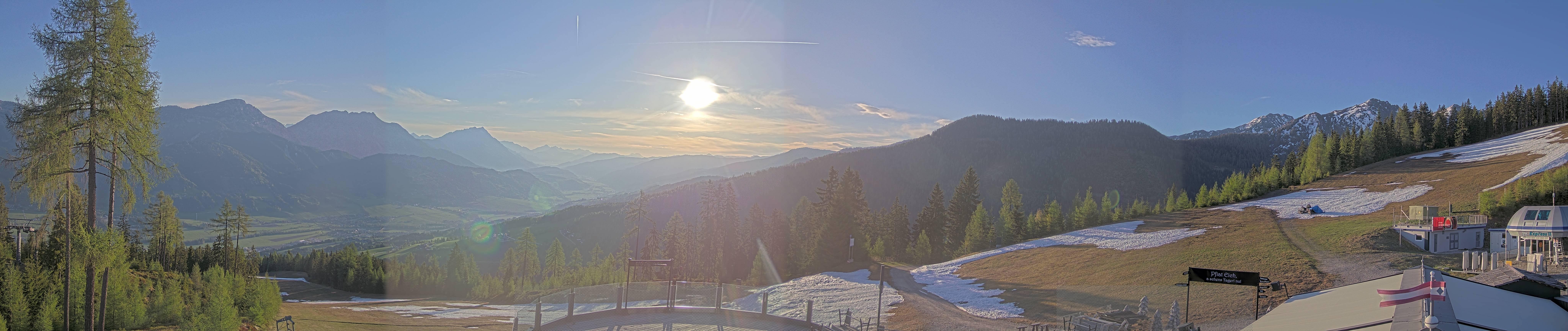 Archiv Foto Webcam Hauser Kaibling - Blick ins Ennstal von der Knapplhütte