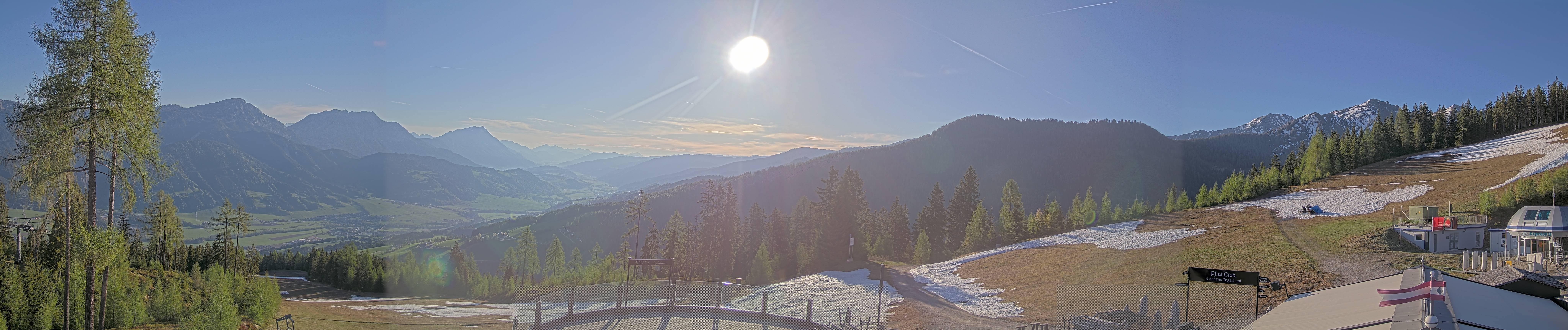 Archiv Foto Webcam Hauser Kaibling - Blick ins Ennstal von der Knapplhütte