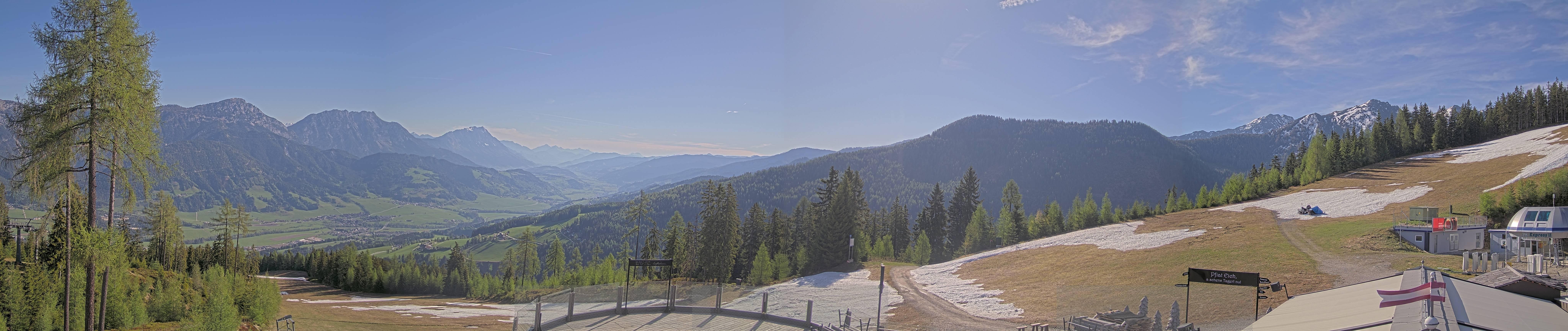 Archiv Foto Webcam Hauser Kaibling - Blick ins Ennstal von der Knapplhütte