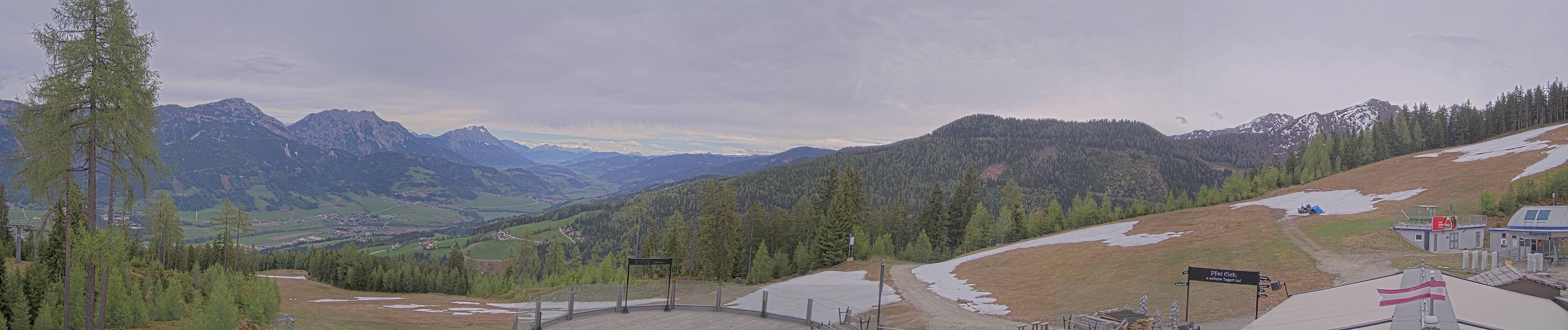 Archiv Foto Webcam Hauser Kaibling - Blick ins Ennstal von der Knapplhütte