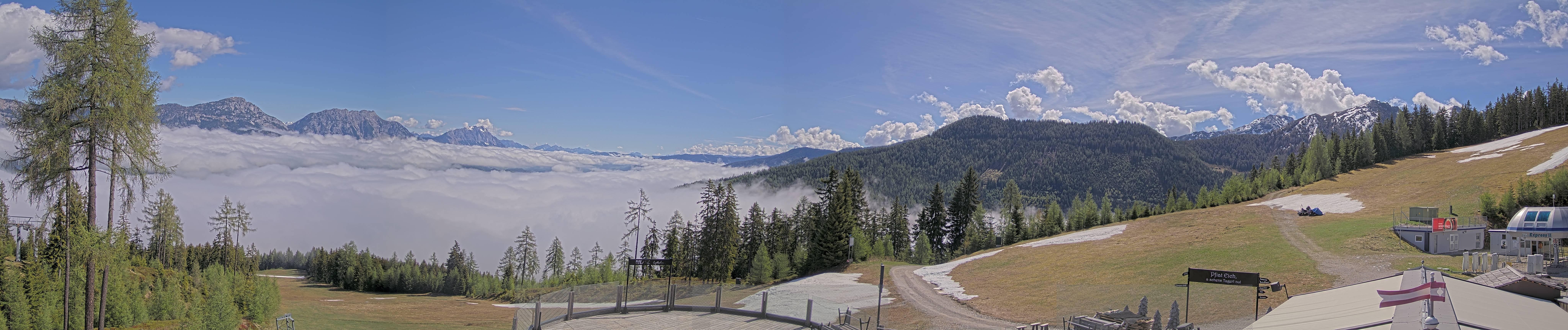 Archived image Webcam Hauser Kaibling - View towards valley Enns