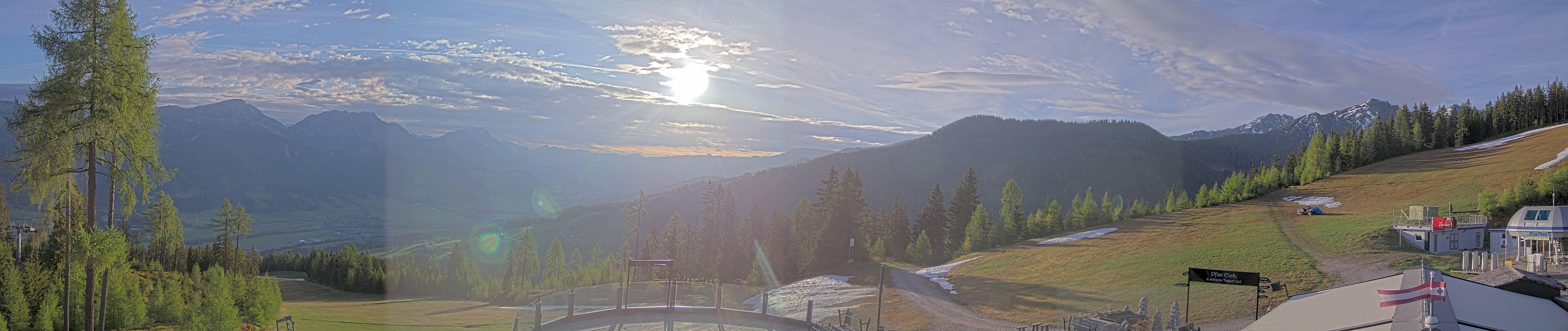 Archived image Webcam Hauser Kaibling - View towards valley Enns