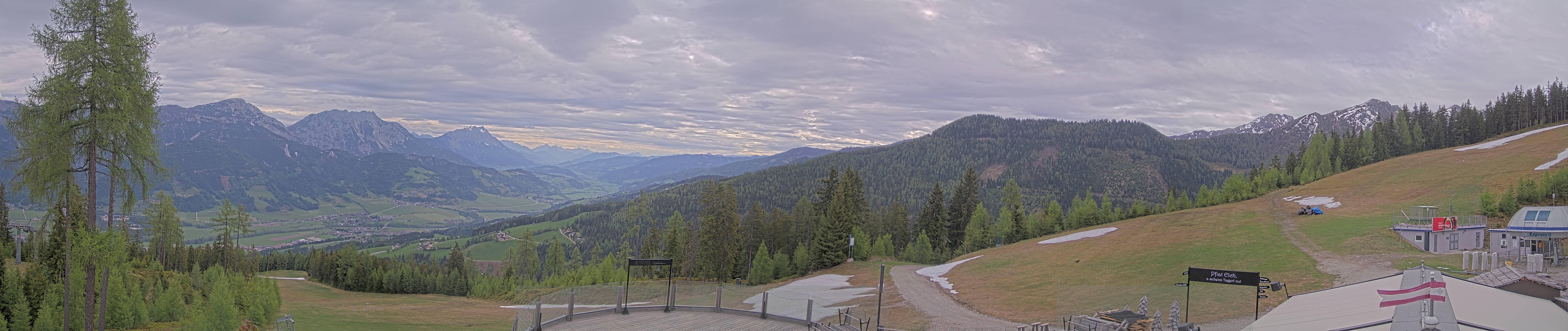 Archived image Webcam Hauser Kaibling - View towards valley Enns