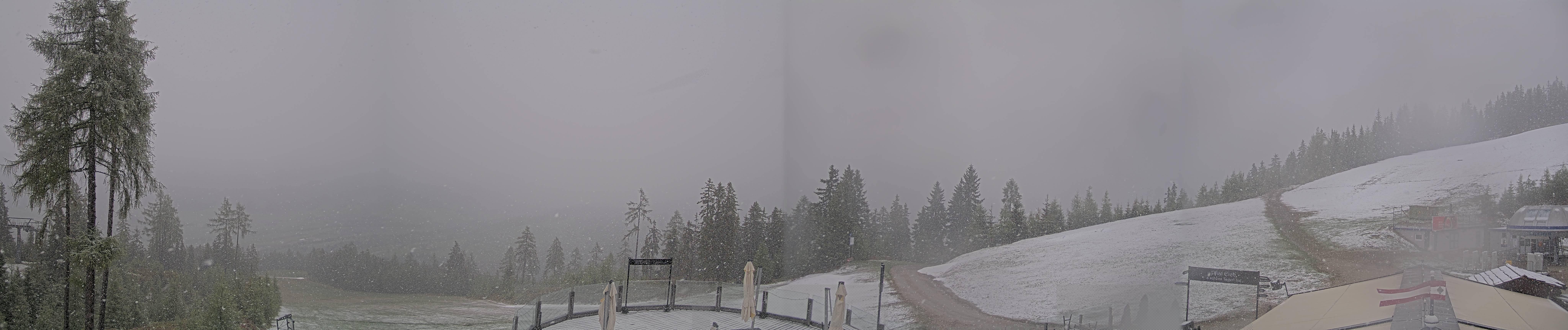 Archiv Foto Webcam Hauser Kaibling - Blick ins Ennstal von der Knapplhütte
