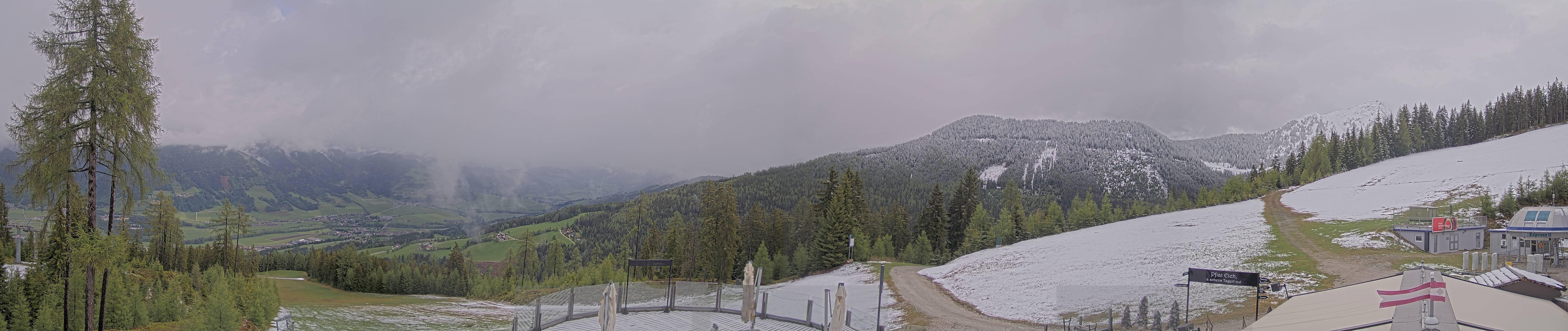 Archiv Foto Webcam Hauser Kaibling - Blick ins Ennstal von der Knapplhütte