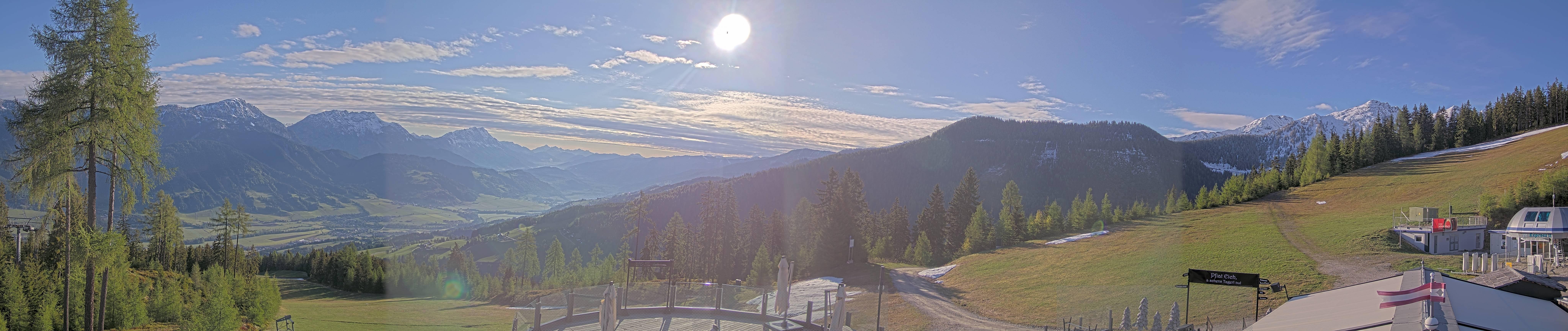 Archived image Webcam Hauser Kaibling - View towards valley Enns