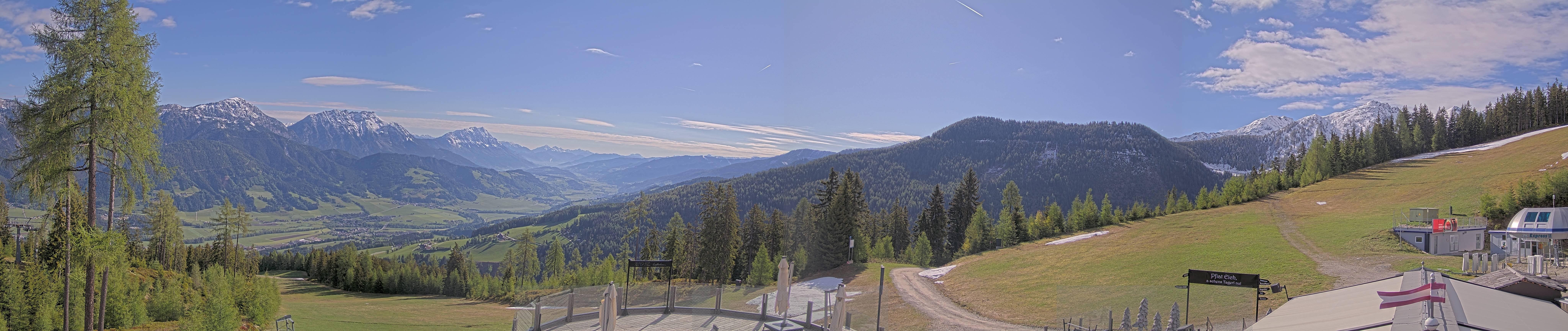 Archived image Webcam Hauser Kaibling - View towards valley Enns