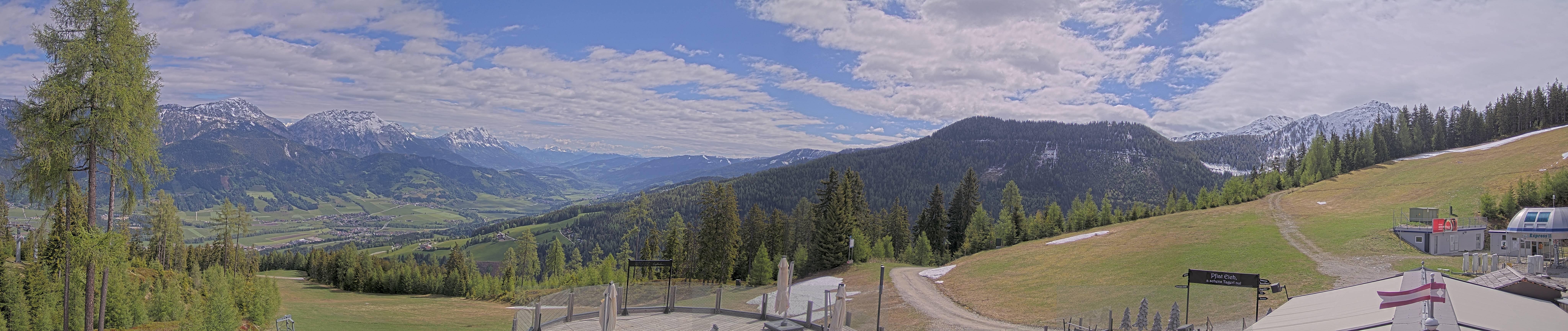 Archived image Webcam Hauser Kaibling - View towards valley Enns