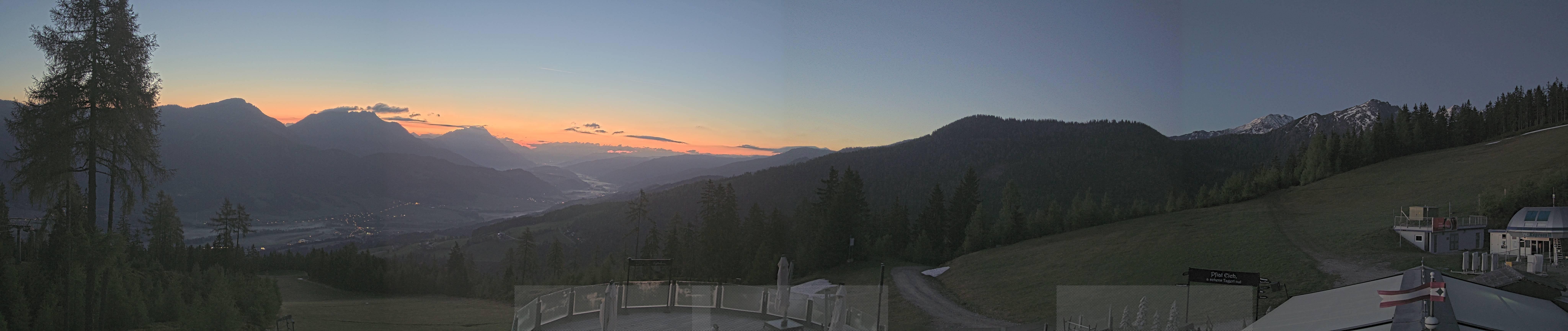 Archiv Foto Webcam Hauser Kaibling - Blick ins Ennstal von der Knapplhütte