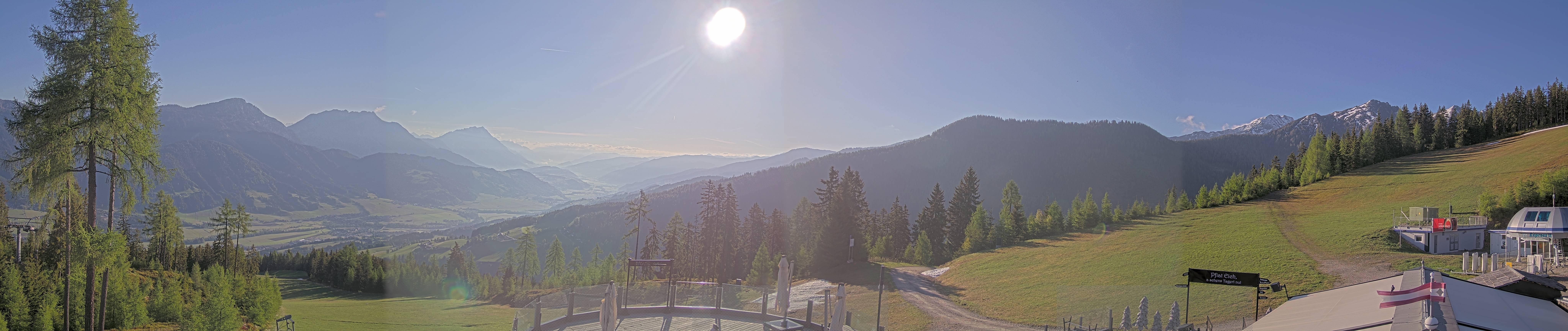 Archiv Foto Webcam Hauser Kaibling - Blick ins Ennstal von der Knapplhütte