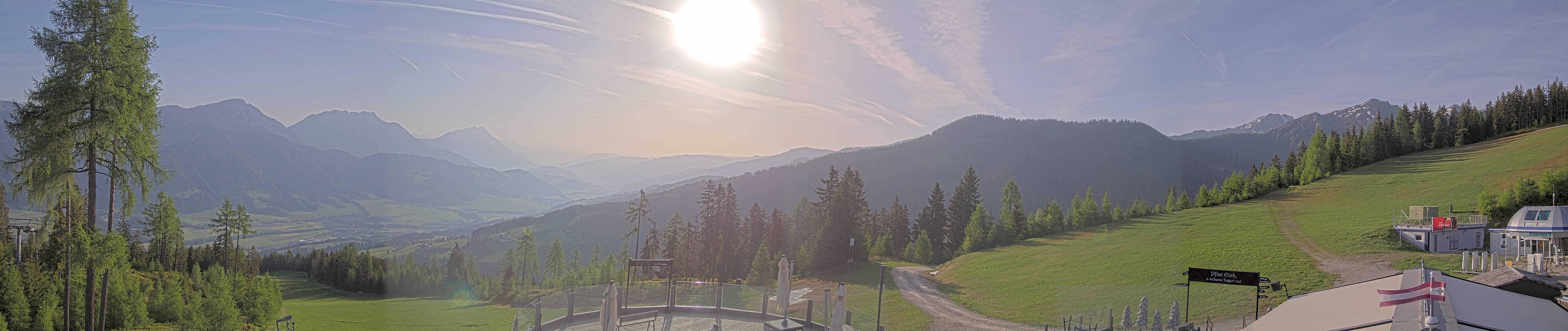 Archived image Webcam Hauser Kaibling - View towards valley Enns