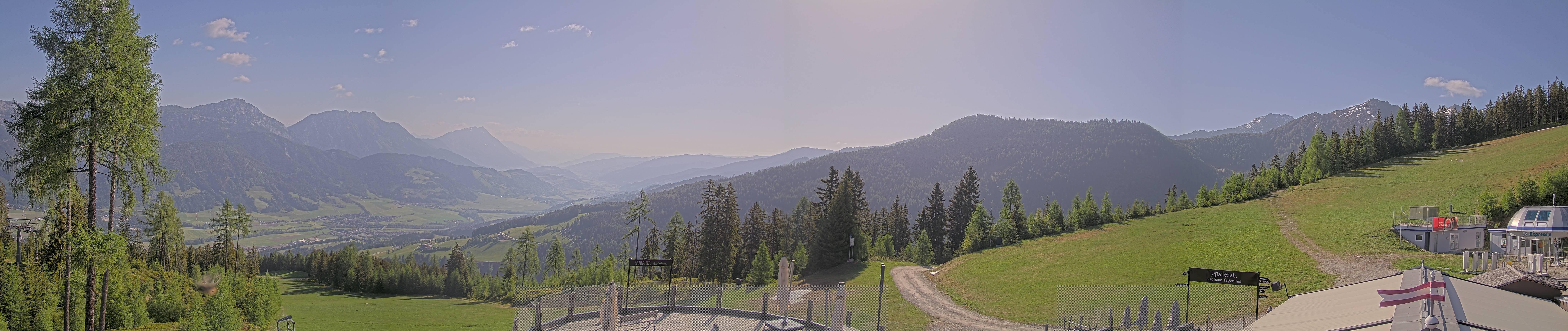 Archived image Webcam Hauser Kaibling - View towards valley Enns