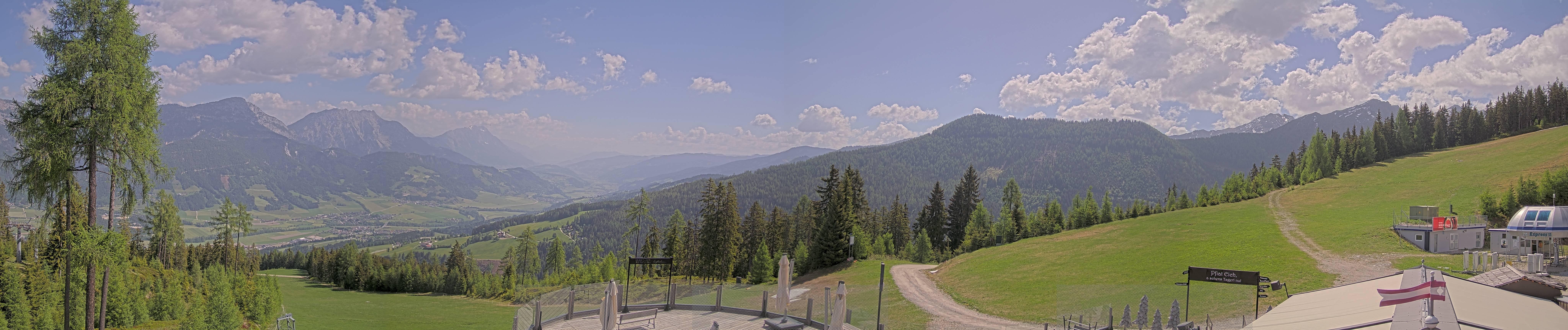 Archived image Webcam Hauser Kaibling - View towards valley Enns