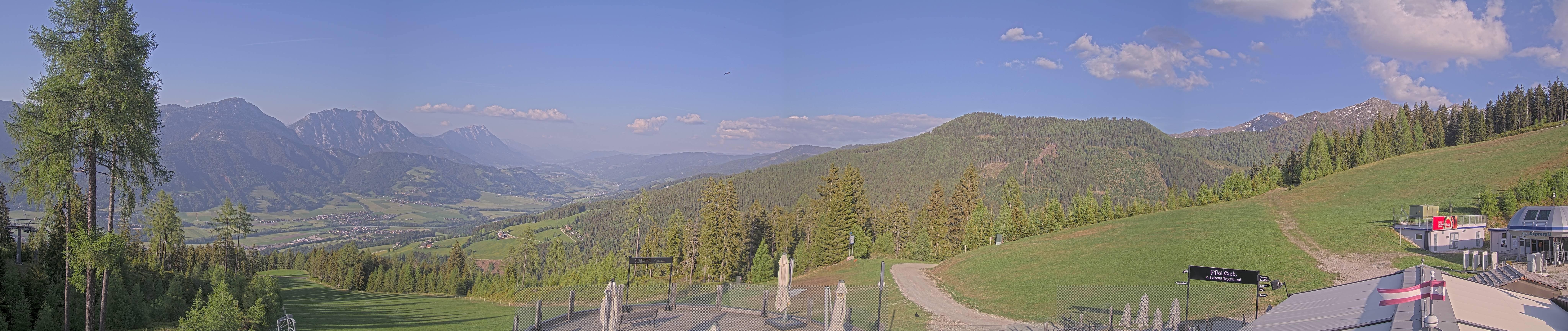 Archived image Webcam Hauser Kaibling - View towards valley Enns
