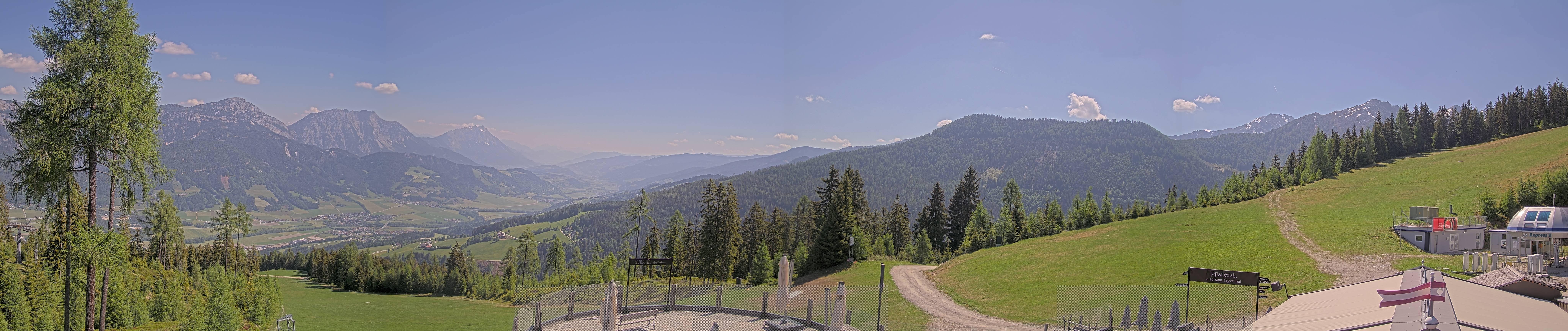 Archived image Webcam Hauser Kaibling - View towards valley Enns