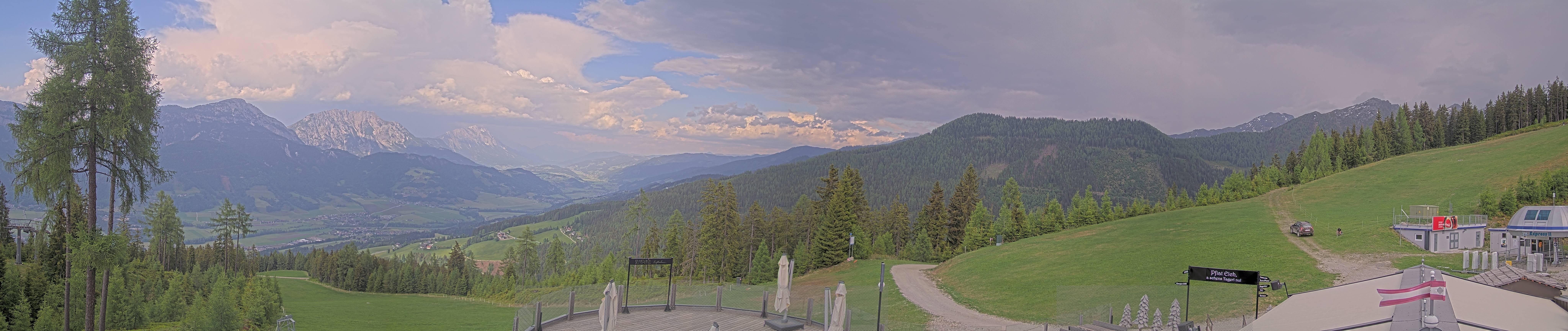 Archived image Webcam Hauser Kaibling - View towards valley Enns