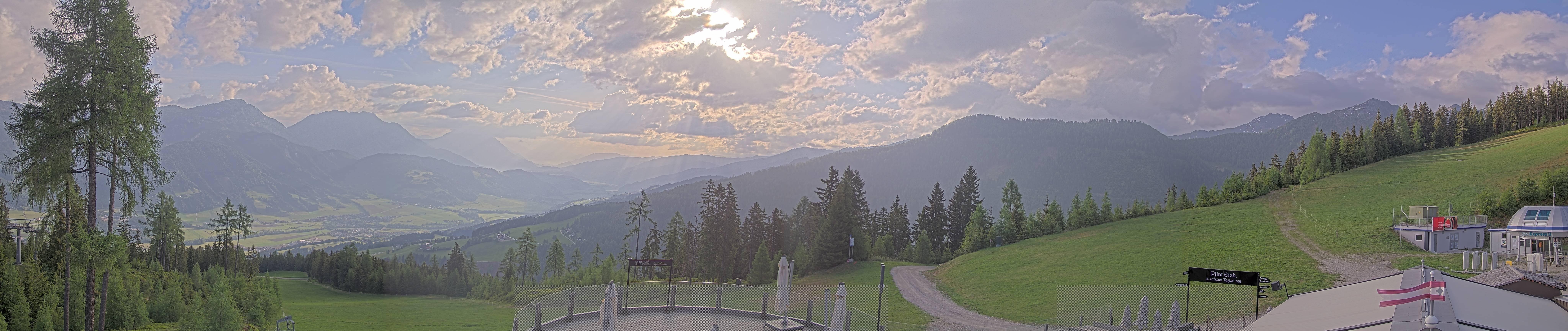 Archiv Foto Webcam Hauser Kaibling - Blick ins Ennstal von der Knapplhütte