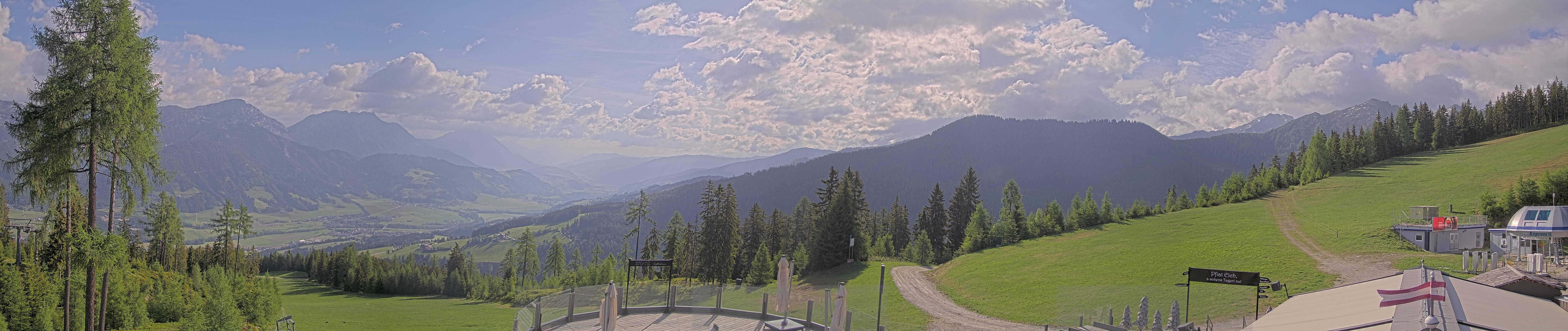 Archiv Foto Webcam Hauser Kaibling - Blick ins Ennstal von der Knapplhütte