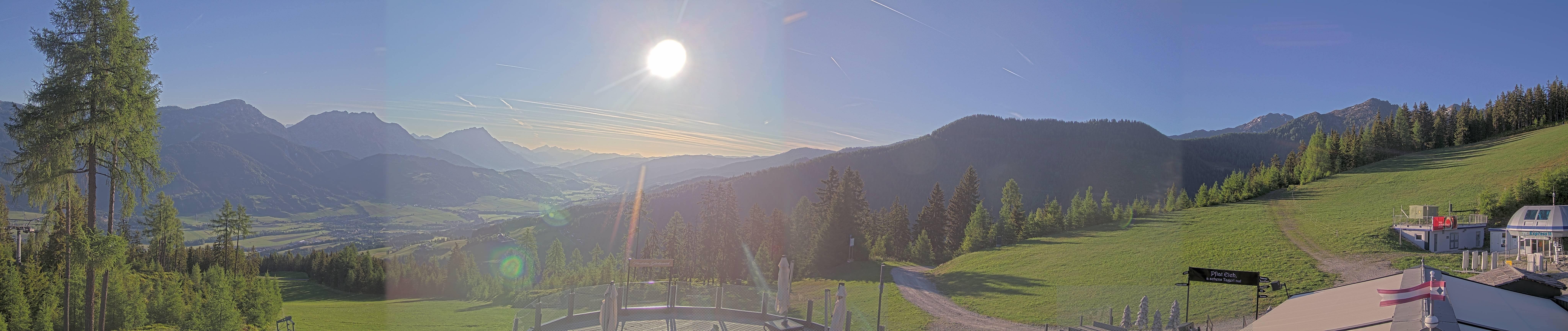 Archiv Foto Webcam Hauser Kaibling - Blick ins Ennstal von der Knapplhütte