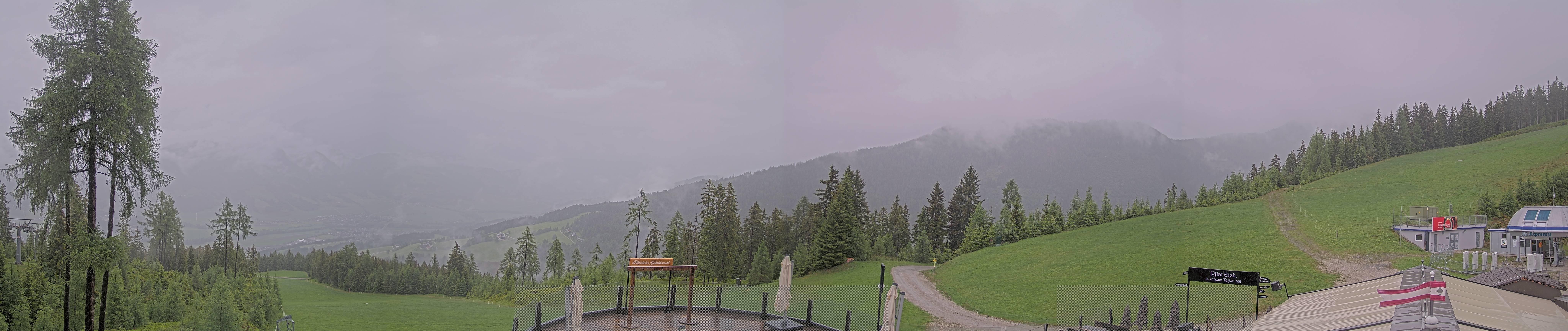 Archiv Foto Webcam Hauser Kaibling - Blick ins Ennstal von der Knapplhütte