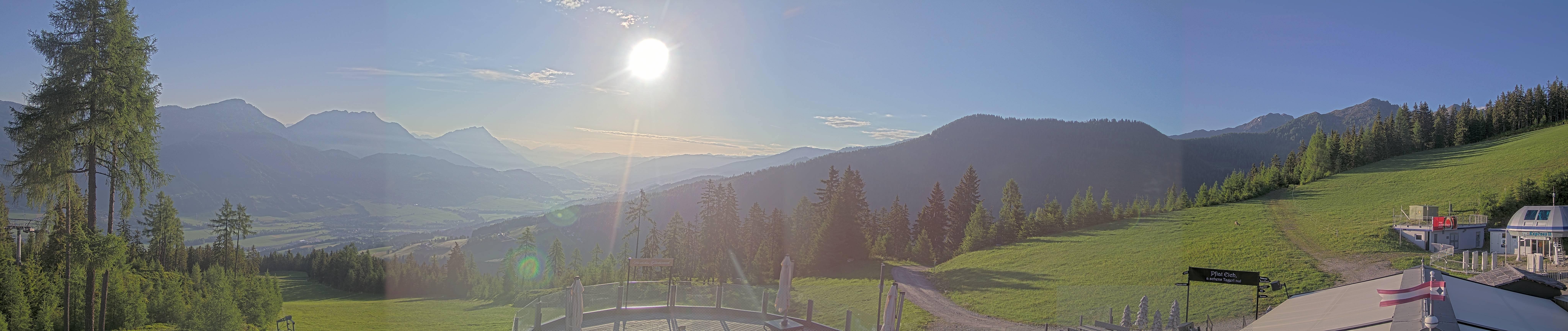 Archiv Foto Webcam Hauser Kaibling - Blick ins Ennstal von der Knapplhütte