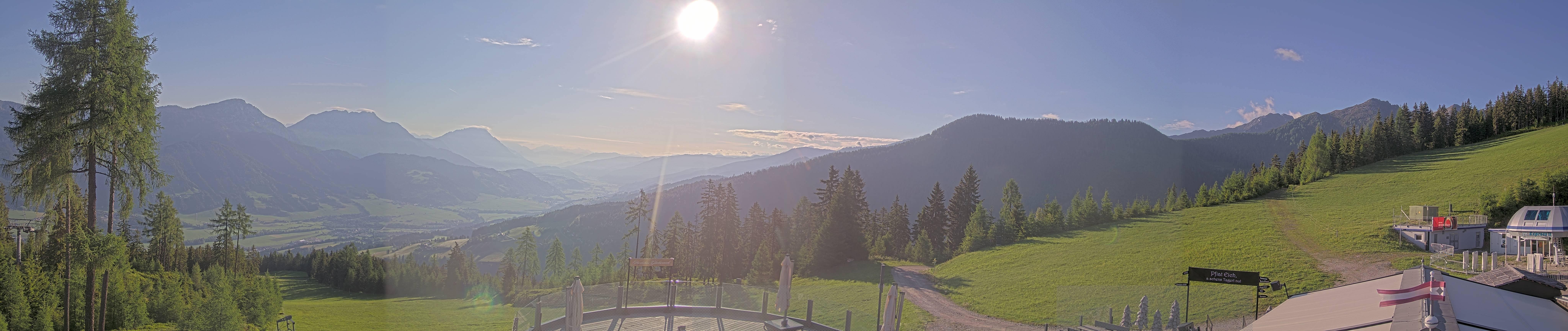 Archiv Foto Webcam Hauser Kaibling - Blick ins Ennstal von der Knapplhütte