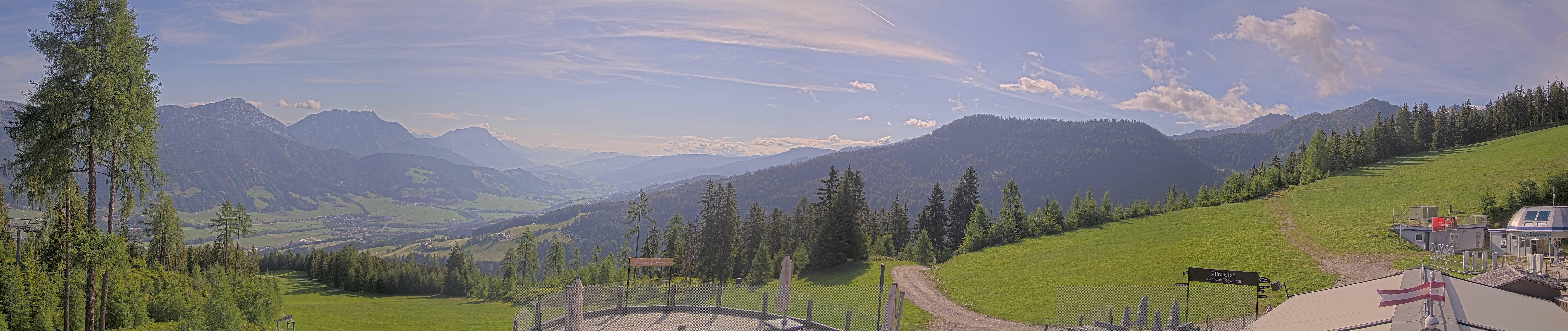 Archiv Foto Webcam Hauser Kaibling - Blick ins Ennstal von der Knapplhütte
