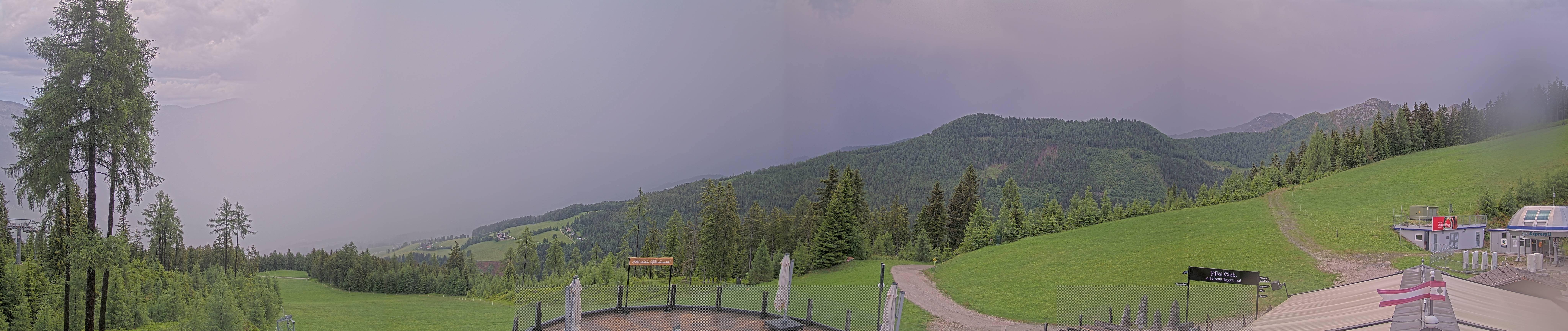 Archiv Foto Webcam Hauser Kaibling - Blick ins Ennstal von der Knapplhütte