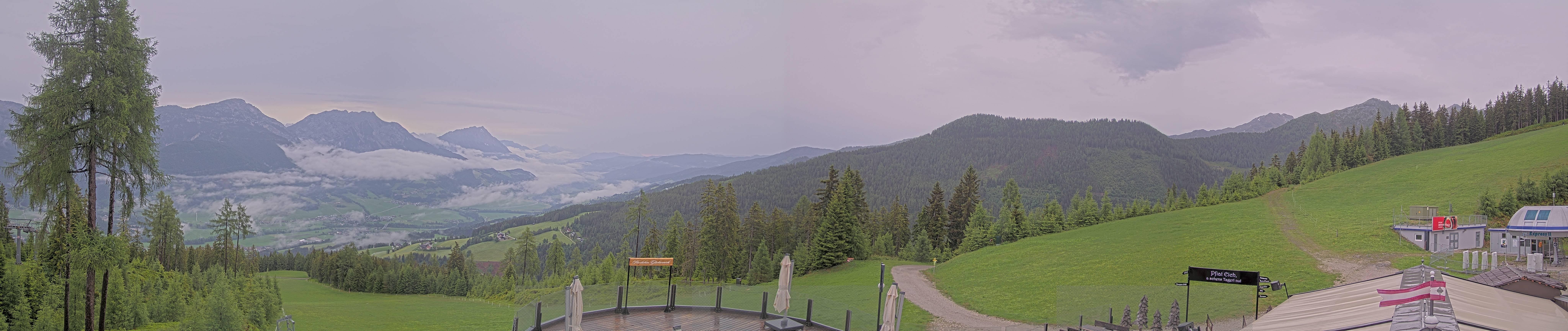 Archived image Webcam Hauser Kaibling - View towards valley Enns